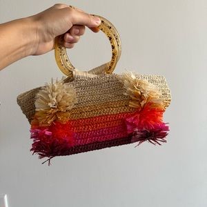Carolina Santo Domingo raffia bag